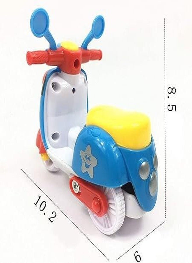 HDA GROUP Scooter Pull Back for Kids Mix Colour - Realistic Design Vehicle Toy for Kids 3+ Years for Indoor & Outdoor Play | Safe & Durable Toy for Ultimate Fun(Multicolor) - Image 3